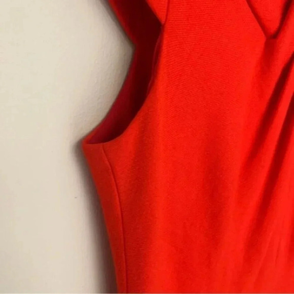 Kate Spade Raya Dress Red Midi Wool Cap Sleeve 8 - Picture 11 of 14